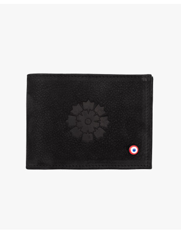 Portefeuille en cuir Larmorie x Le Bleuet de France