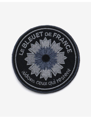 Patch brodé basse visibilité Bleuet de France