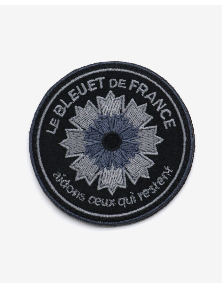 Patch brodé basse visibilité Bleuet de France
