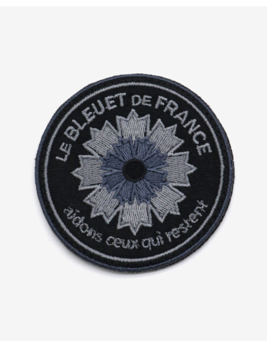 Patch brodé basse visibilité Bleuet de France