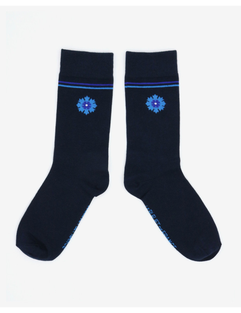 Chaussettes Bleuet de France x Maison Broussaud