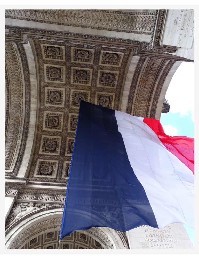 Carré de soie "Triomphe" Bleuet de France x Pétrusse