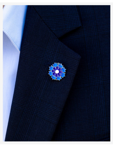 Pin's argenté Bleuet de France 2