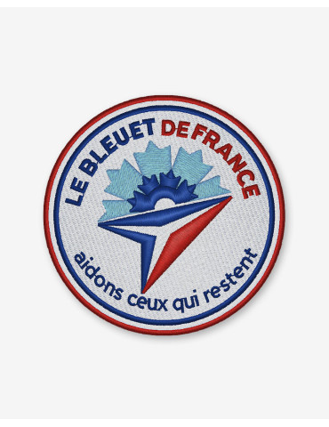 Patch brodé Direction générale de l’armement x Bleuet de France