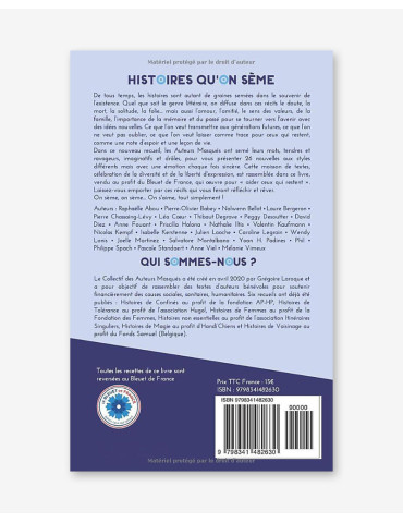 Recueil de nouvelles "Histoires qu'on sème" 2