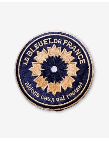 Patch brodé Service du commissariat aux armées x Bleuet de France