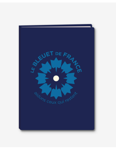 Carnet avec bleuet découpé, format A6
