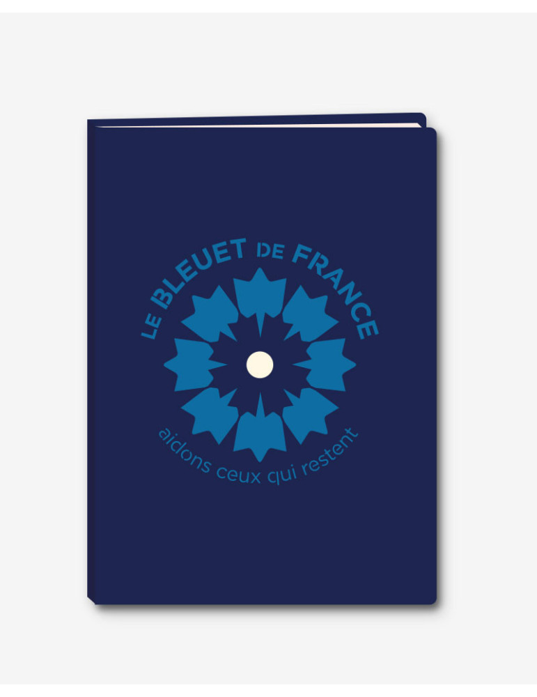 Carnet avec bleuet découpé, format A6