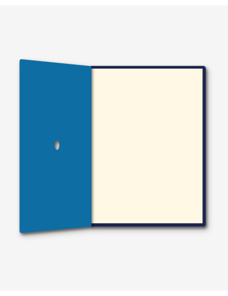 Carnet avec bleuet découpé, format A6