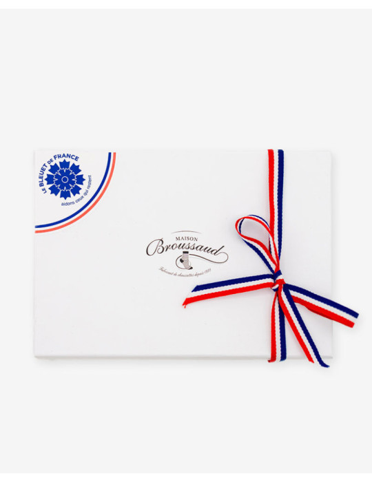 Coffret de deux paires de chaussettes Maison Broussaud x Le Bleuet de France